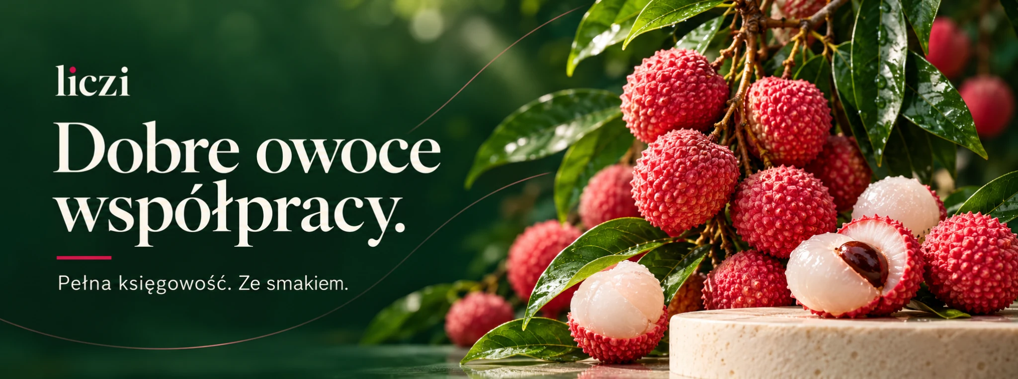 Liczi. Dobre owoce współpracy. Pełna księgowość. Ze smakiem.